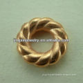 Hot Sale Copper Coated Plastic Ring Shaped Beads Diameter 15mm more plated color for choose